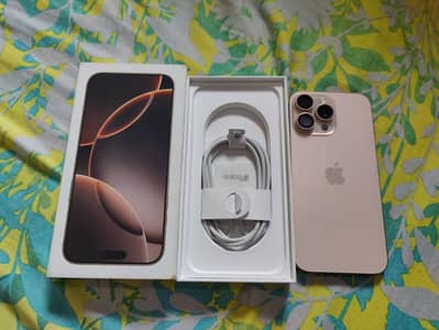 Iphone 16 Pro Max 512gb Non PTA Desert Titanium Gold with box new