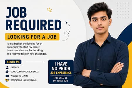 Title: Matric Pass Fresher Looking for a Full-Time Job