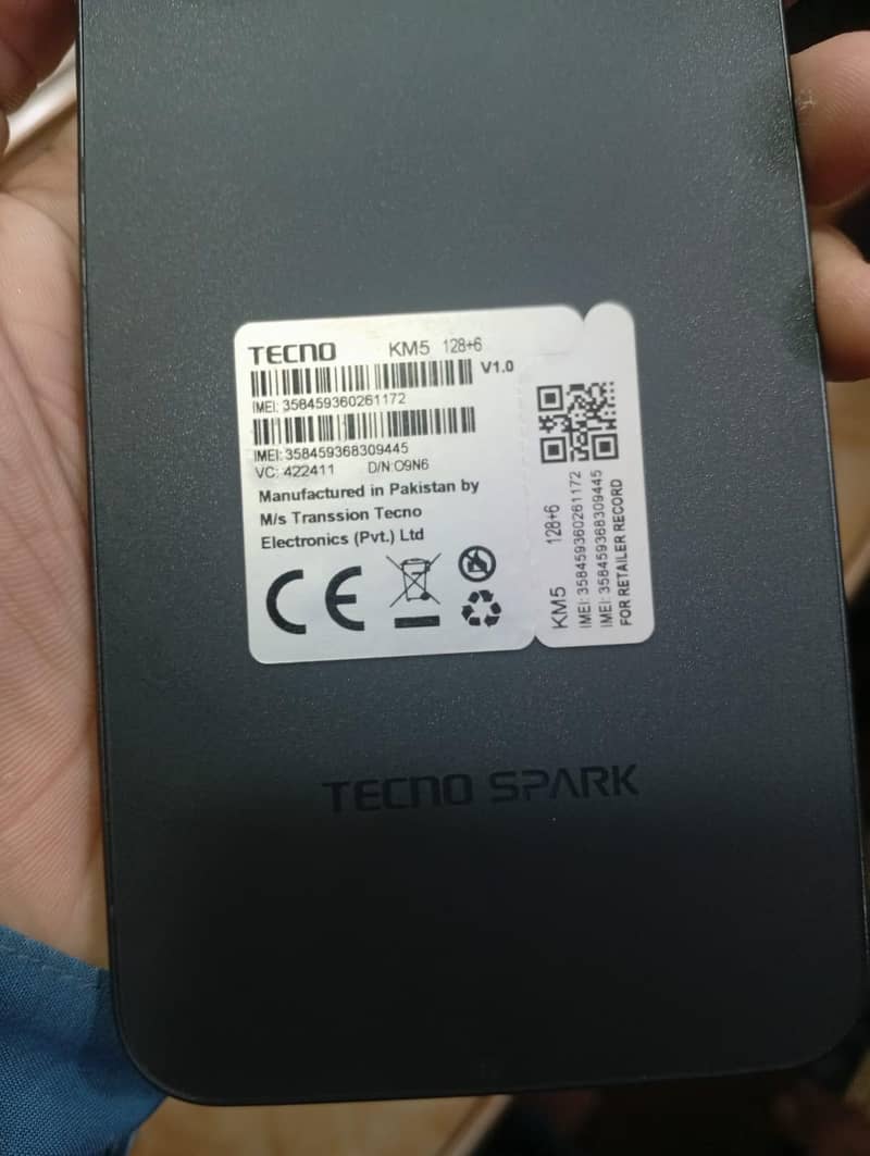 Tecno sperk40 5