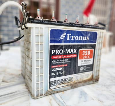 fronus tubular batteries 220A working condition