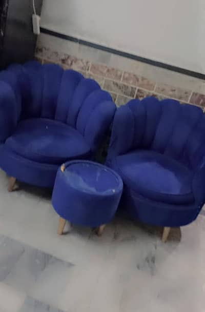 complete bed set + 2 coffee chairs + bed foam