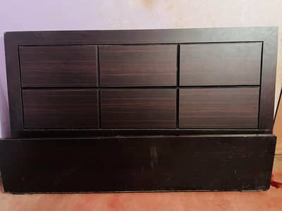 bed  with side table for sale