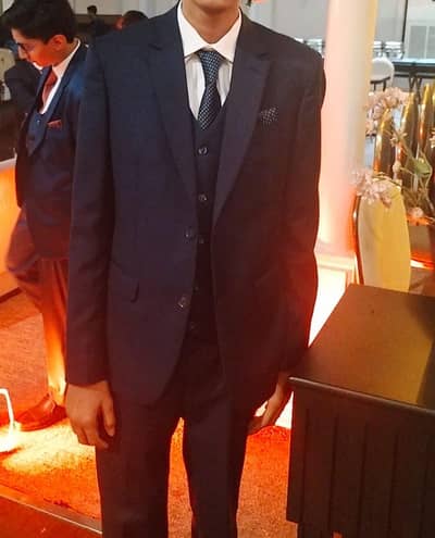 Navy Blue 3-Piece Suits (PKR 7,500 for 1 Suit)