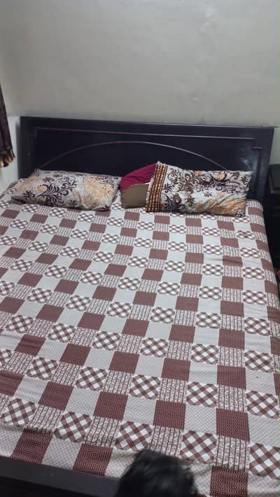 Double bed with mattress