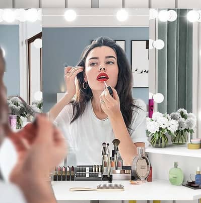 VANITY MIRROR WITH LED LIGHTS (DELIVERY ALL OVER PK)
