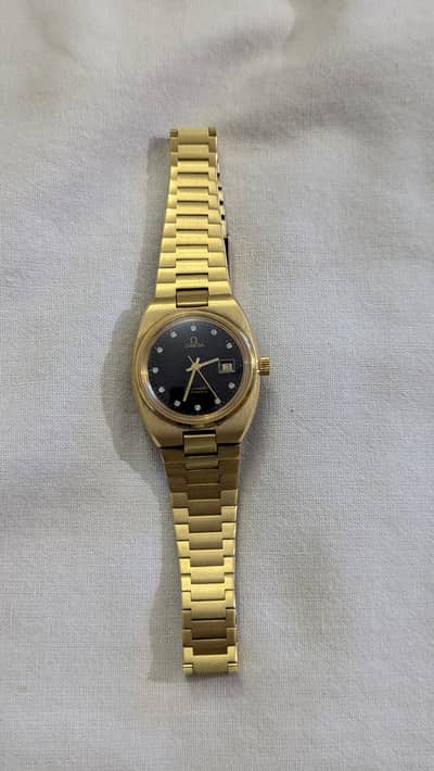 Ladies Automatic Omega Seamaster Diamond Gemstones