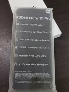 Xiaomi Redmi 15 Pro 5G 256 GB PTA Approved Box Open  10/10 Titanium