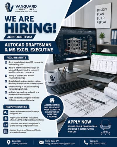 AutoCAD Operator & MS Excel Executive