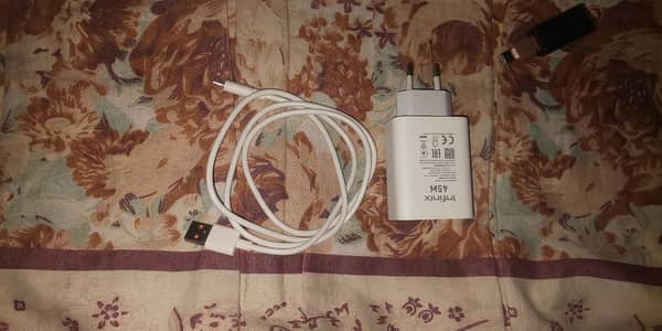 Infinix hot 60 pro original charger and Data cable for sale