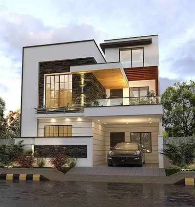 House Modern Maps 2d+3d