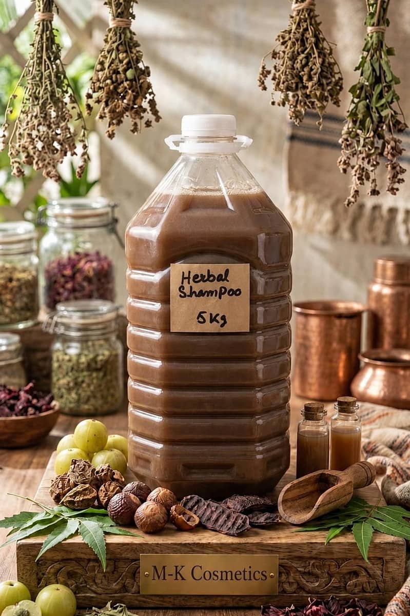 آملہ، ریتھا، شیکاکائی آرگینک ہربل شیمپو  آرگینک ہربل ہیئر آئل۔ 0