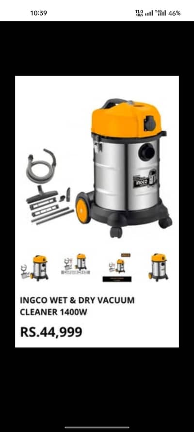 Ingco Wet & Dry Vacuum Cleaner 1400W