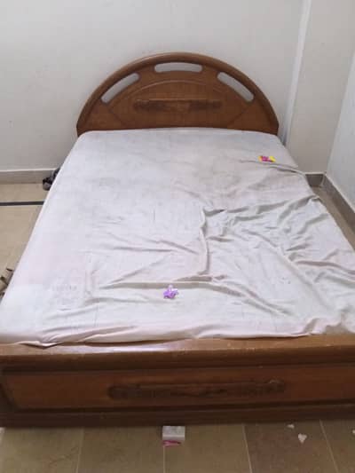 queen size bed with mattress urgent sale