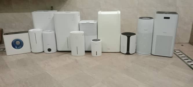 Air Purifier, Humidifier & Dehumidifiers Available