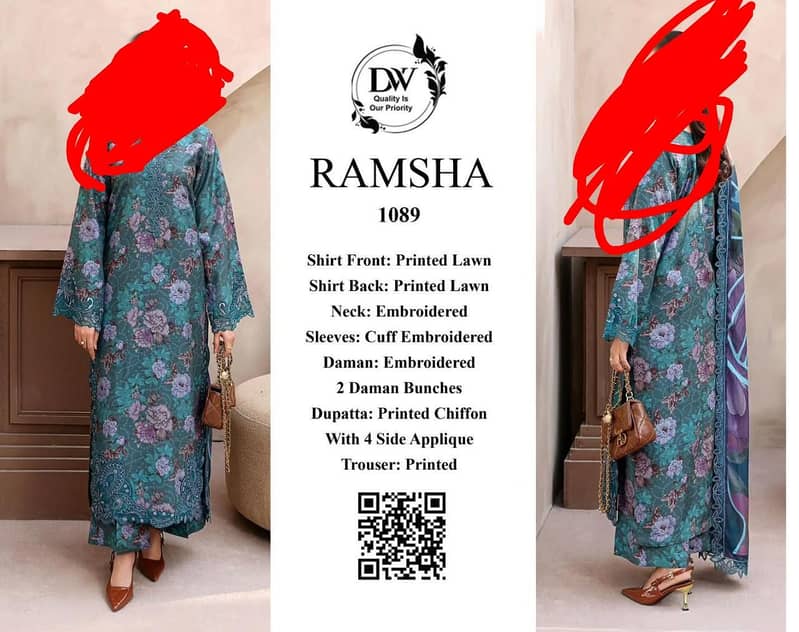 Brand: Ramsha  code:1089 0