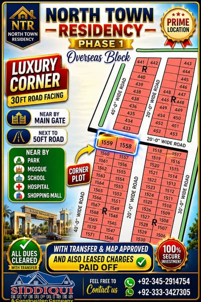 R-1558, 120 Sq. Yard, Overseas Block