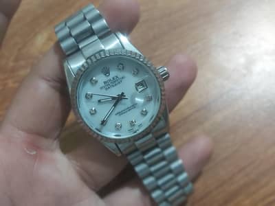 Premium Luxury Men's Watch - Elegant Silver Dial