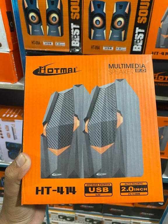 Hotmai HT-414 Multimedia Speakers 2.0 | USB Powered Stereo Desktop Speakers | 2-Inch Drivers | PC & Laptop Speakers