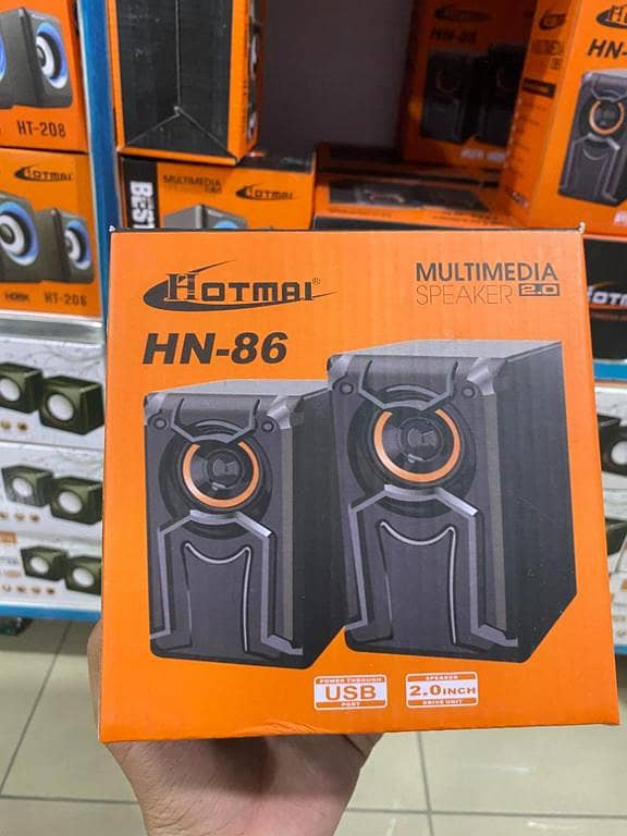 Hotmai HN-86 Multimedia Speakers 2.0 | USB Powered Stereo Desktop Speakers | 2-Inch Drivers | PC & Laptop Speakers