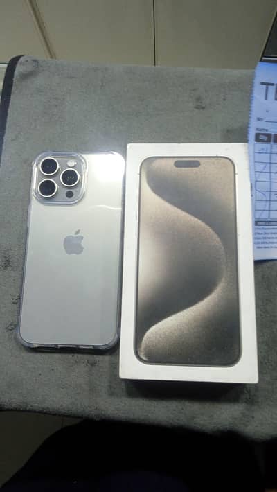 I phone 15 pro max jv 256 with original box