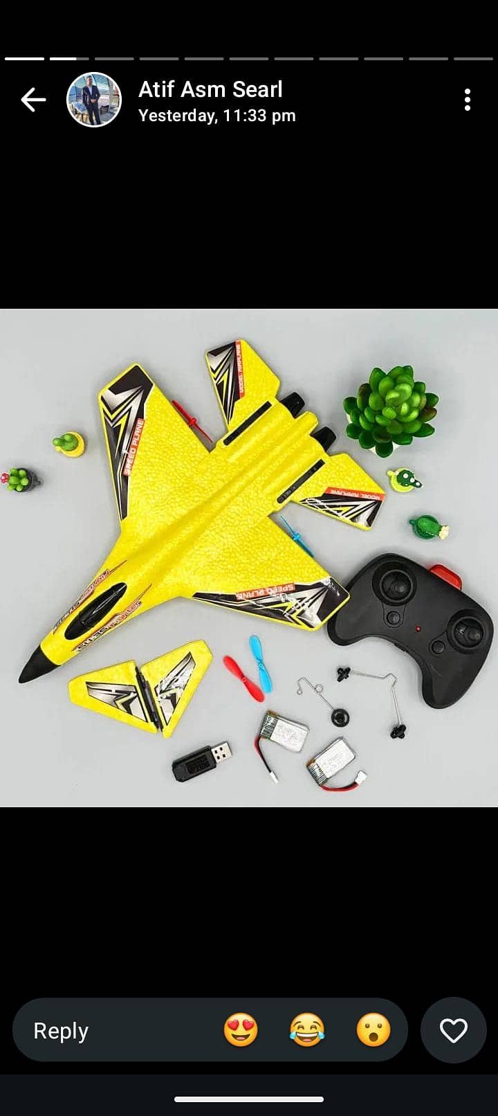 Remote control foam plane 1