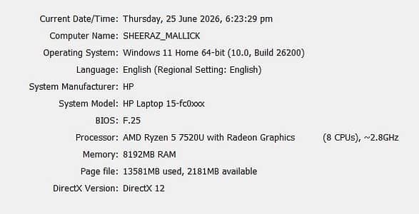 For Sale : Hp Laptop 15-fc0xxx / Hp Laptop 15-fc0173AU