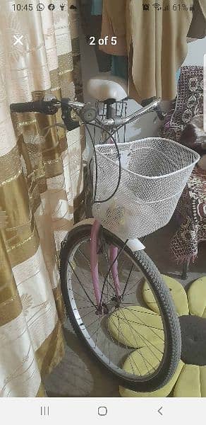 pink cycle with gear 9/10