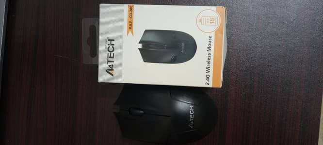 A4Tech G3-200NS 2.4G Wireless Mouse, with Dongle & Box. Working