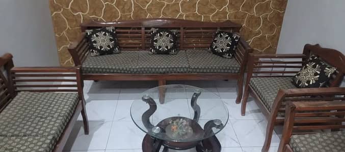 Sofa set with table urgent sale