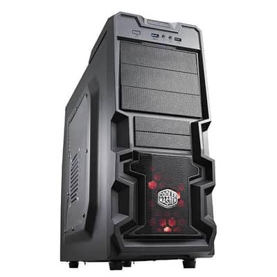 Cooler Master K380 gaming case with black fans