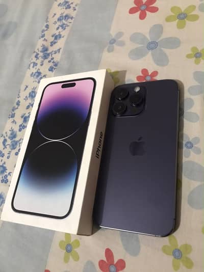 iphone 14 pro max with box nonpta factory unlock (256) gb