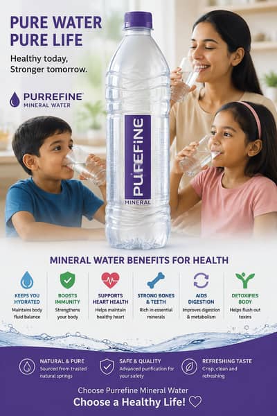  Stay Hydrated Every Day with Purefine Mineral Water