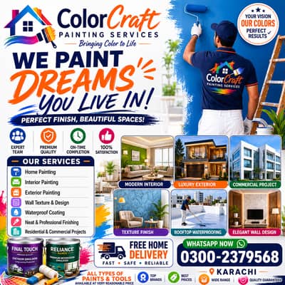 Home Painting Services in Karachi | Interior & Exterior Paint