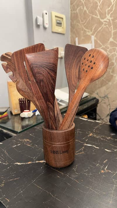 Premium Wooden Utensils Set | 0337-8609999.             یا