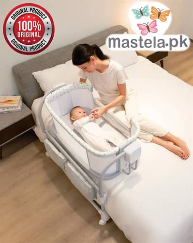 Mastela 3 in 1 Bassinet - Baby Cot - Auto Swing
