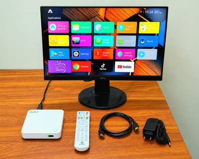 UNLOCKED PTCL Android TV Box YouTube Netflix , Remote + HDMI + Adapter