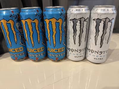 Monster Drinks in 2 flavours