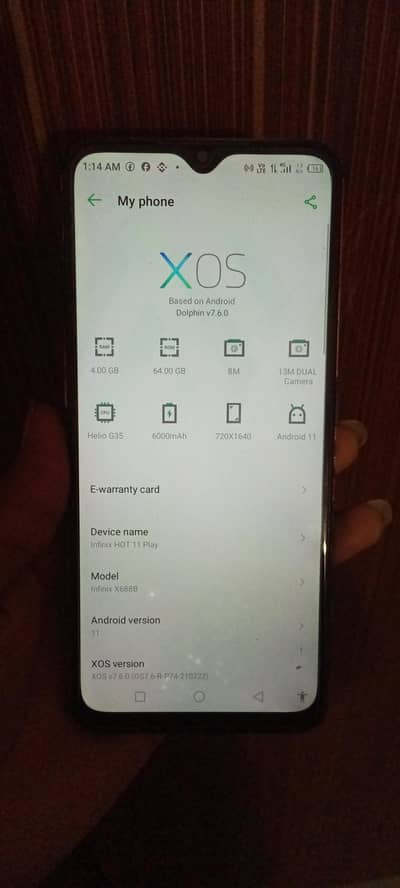 Infinix Hot 11 Play 4.64