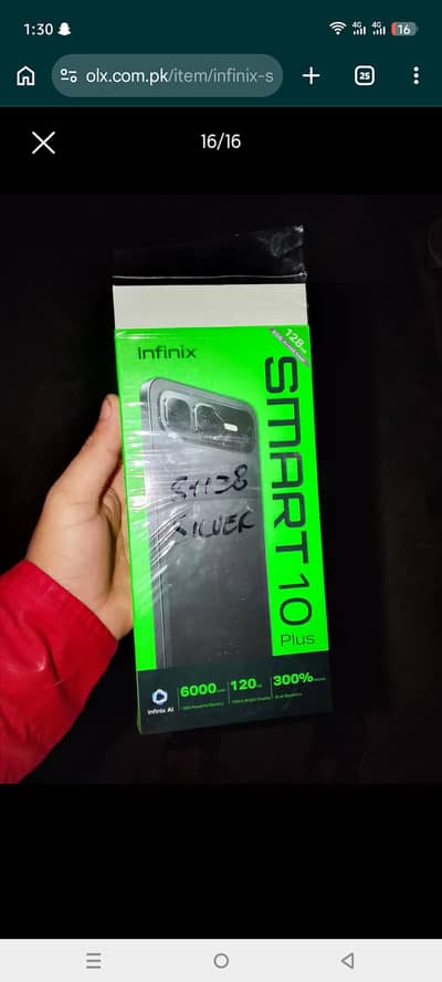 Infinix Smart 10 plus 10pata 10 condition