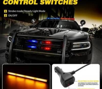 75cm police Led bar light colours(Red Blue White) Flasher