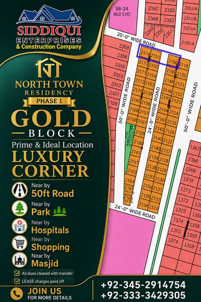 L-2115, 80 Sq. Yard, Gold Block