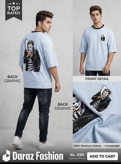 Casual Drop shoulder  T shirts For men and boys