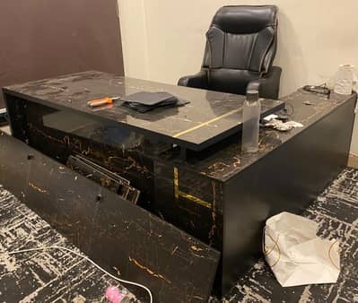 7 executive office tables  3 executive office chairs
