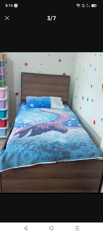 wooden+iron made heavy bed solid wood