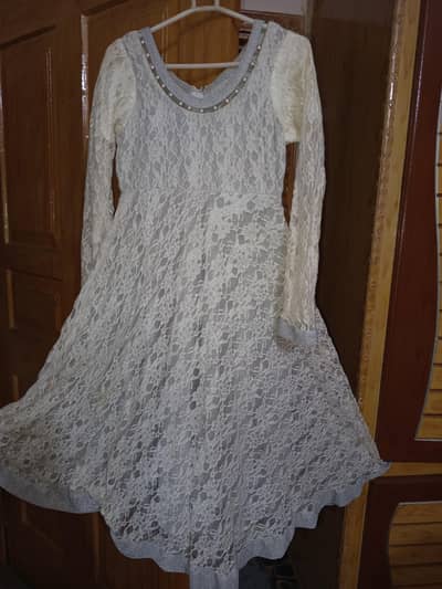 white net frock