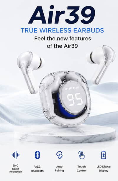 Air39 True Wireless Earbuds Bluetooth 5.3 ENC Noise Reduction
