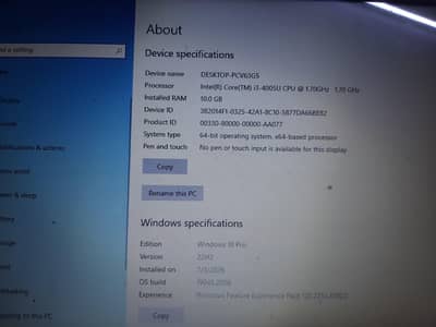 HP CORE i3, 4th generation, 10GB RAM , 128 SSD,+500 HDD, 15.6 "FHD,