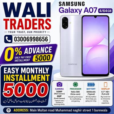 Samsung Mobile A07 Available On Easy installment