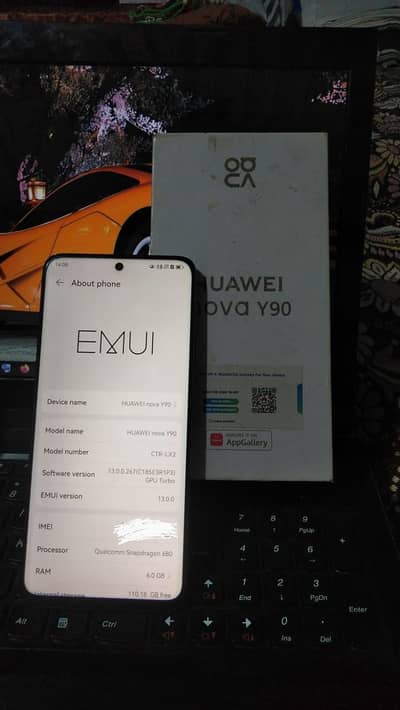 Huawei Nova Y90 6+3/128 Non PTA  With Box