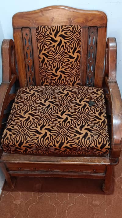 4 sofa Wooden sofa set pure solid wood 2 seater
